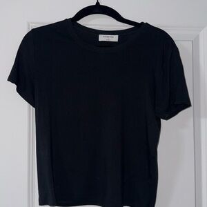 Aritzia Babaton Black Short Sleeve Tee